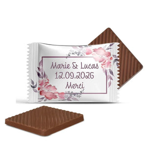 #B11F Mini chocolats de mariage personnalises