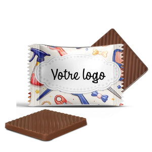#B2213FR Mini chocolats avec votre logo – emballage personnalisé