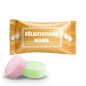 #B240F Bonbons aux fruits personnalises