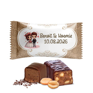 #B343F Bonbons au chocolat de mariage personnalises