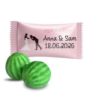 #B449F Chewing-gums de mariage personnalises
