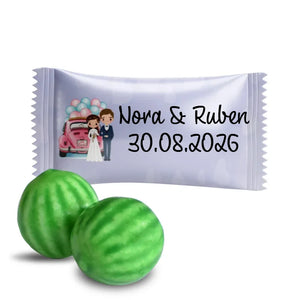 #B452F Chewing-gums de mariage personnalises