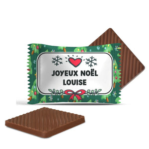 #F130R Mini chocolats personnalisés — Joyeux Noël, Louise
