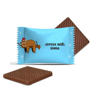 #F132R Mini chocolats personnalisés — Joyeux Noël, Emma