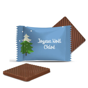 #F134R Mini chocolats personnalisés — Joyeux Noël, Chloé