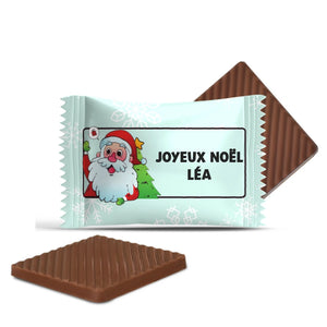 #F136R Mini chocolats personnalisés — Joyeux Noël, Léa