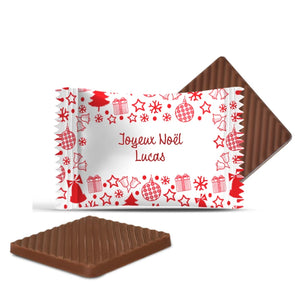 #F137R Mini chocolats personnalisés — Joyeux Noël, Lucas