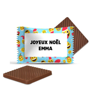 #F140R Mini chocolats personnalisés — Joyeux Noël, Emma
