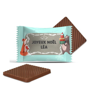 #F152R Mini chocolats personnalisés — Joyeux Noël, Léa