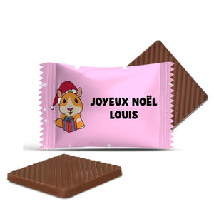 #F155R Mini chocolats personnalisés — Joyeux Noël, Louis