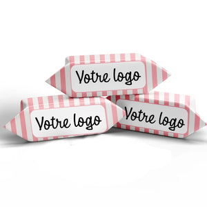 #B4317F Caramels avec logo