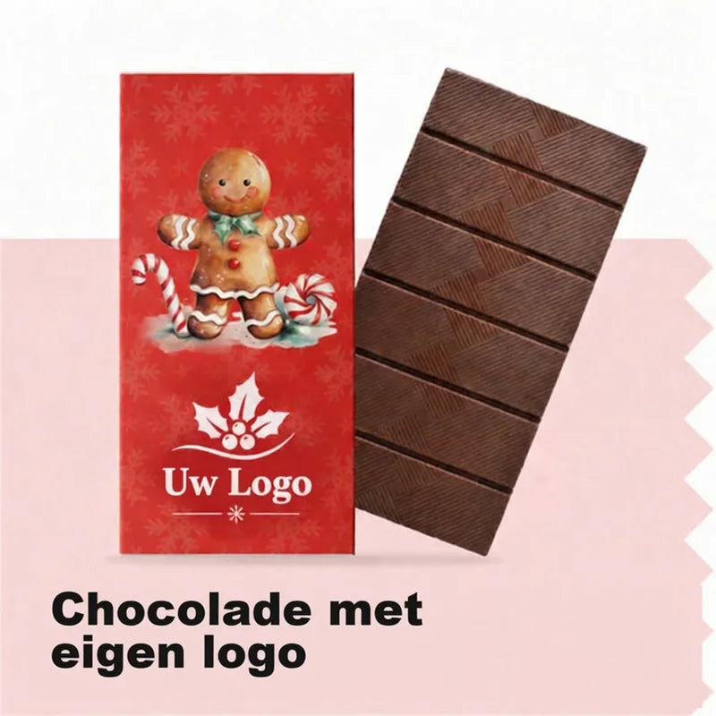 Kerstchocolade met eigen logo