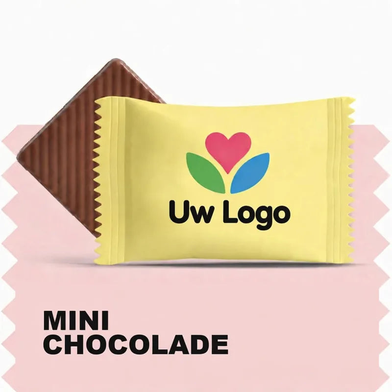 Mini-chocolaatjes met logo