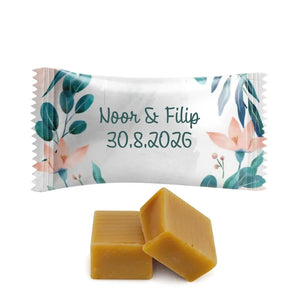 #N163L Karamelbonbons Excellence met eigen tekst