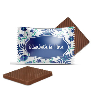 #B18E Mini chocolaatjes met eigen tekst voor bruiloften