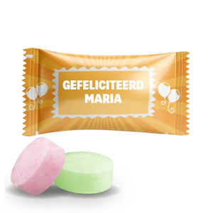 #N240L Fruitbonbons met eigen tekst