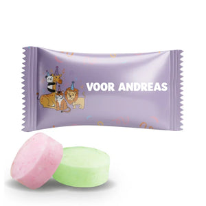#N248L Fruitbonbons met eigen tekst
