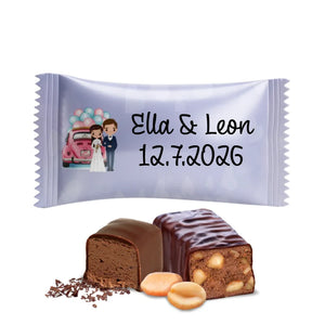#B356E Chocoladebonbons met eigen tekst voor bruiloften