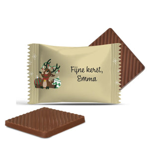 #3426 Mini chocolaatjes met eigen tekst – persoonlijk kerstcadeau