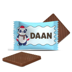 #3437 Mini chocolaatjes met eigen tekst – persoonlijk kerstcadeau