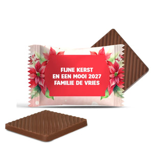 #3446 Mini chocolaatjes met eigen tekst – persoonlijk kerstcadeau
