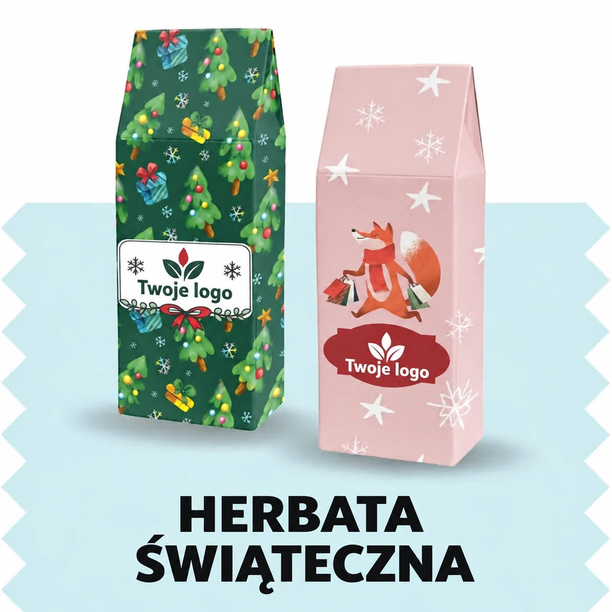 Świąteczna herbata z logo
