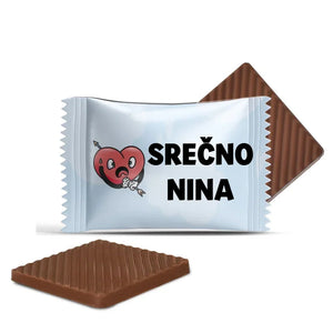 #S44E Mini čokoladice z lastnim besedilom