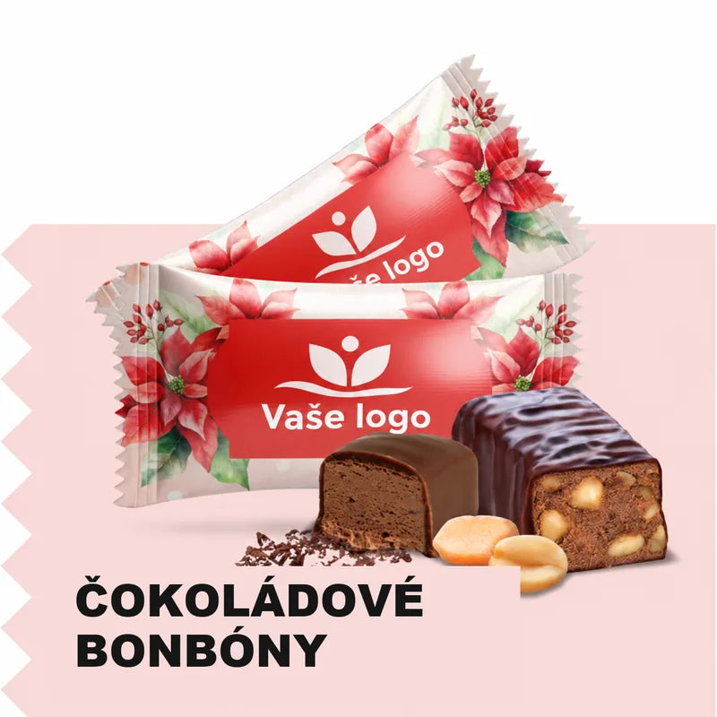 Čokoládové bonbóny s vlastným logom – Vianoce