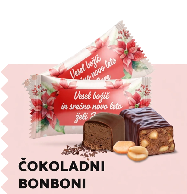 Čokoladni bonboni z lastnim besedilom